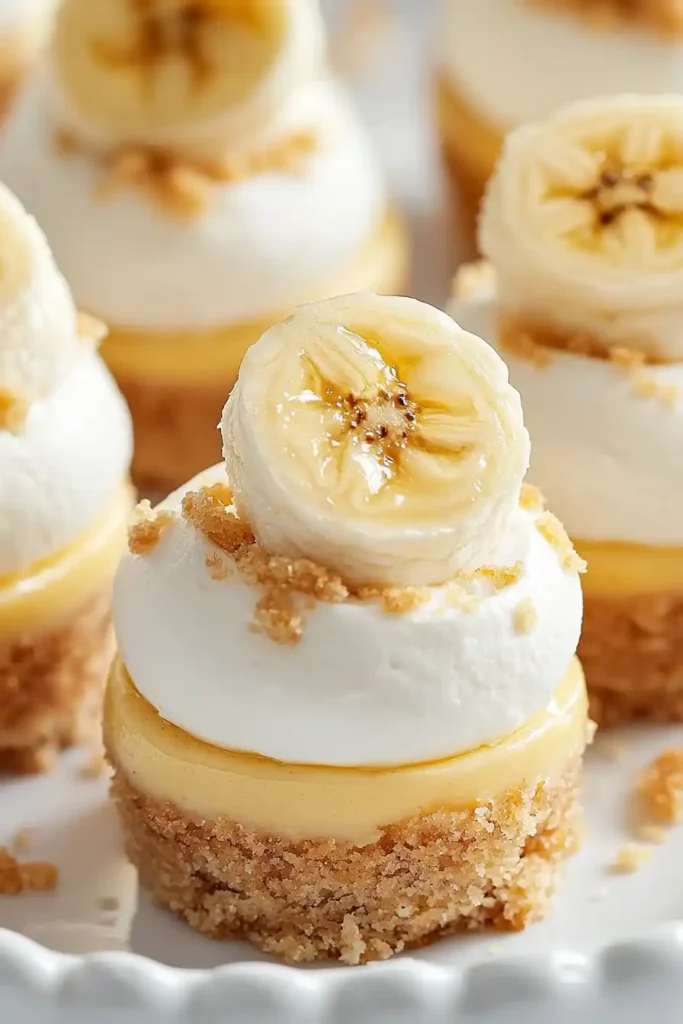 Mini Banana Pudding Cheesecakes