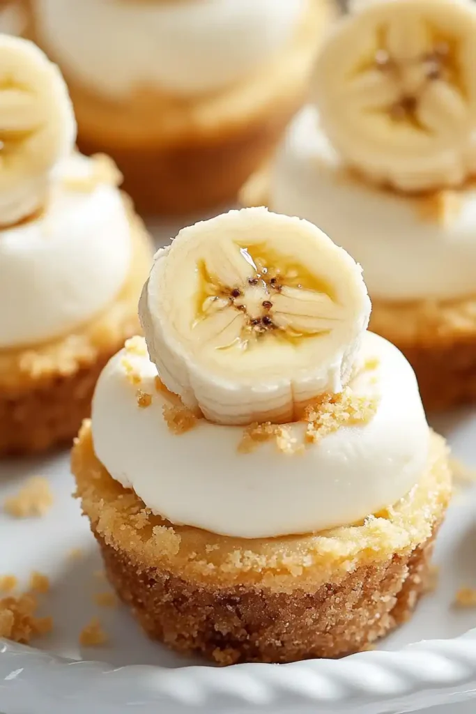 Mini Banana Pudding Cheesecakes