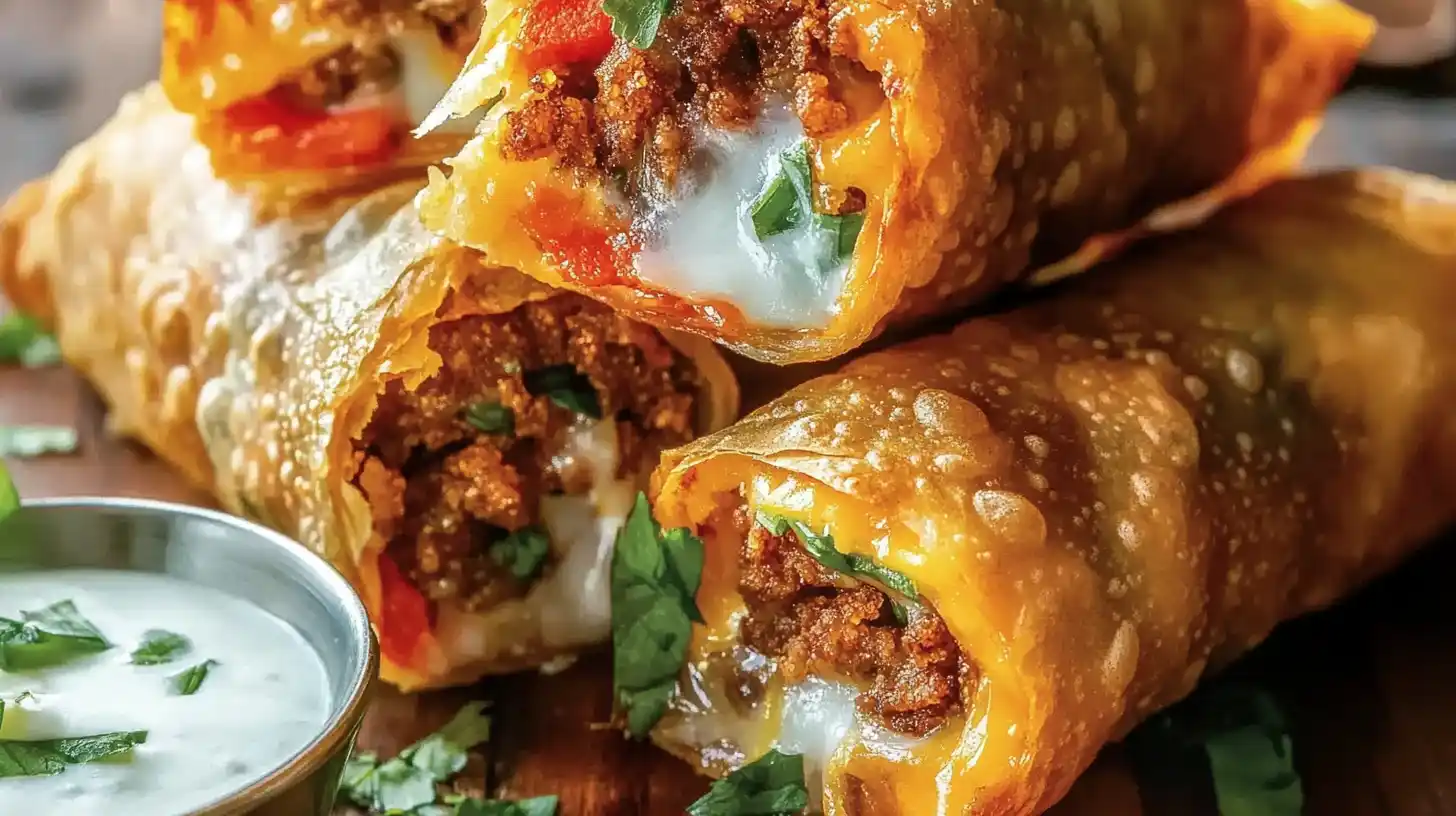 Nacho Egg Rolls Crunchy Cheese