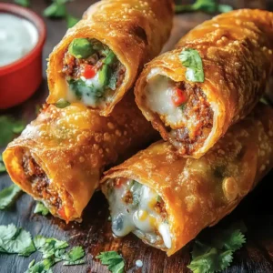 Nacho Egg Rolls Crunchy Cheese