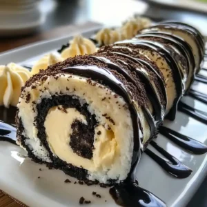 Oreo Cream Cheese Cheesecake Sushi Roll