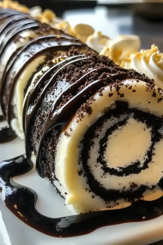 Oreo Cream Cheese Cheesecake Sushi Roll 