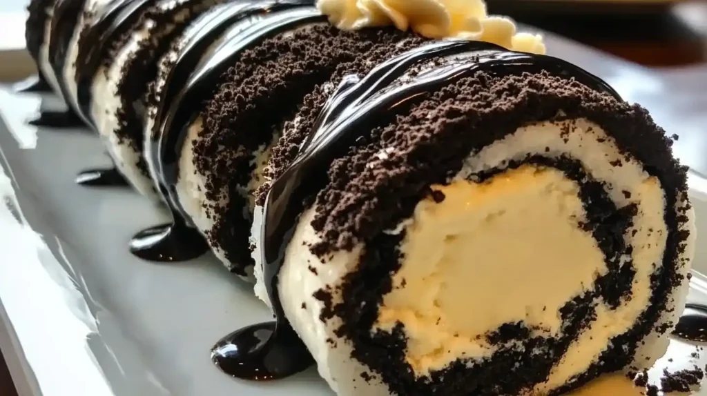 Oreo Cream Cheese Cheesecake Sushi Roll
