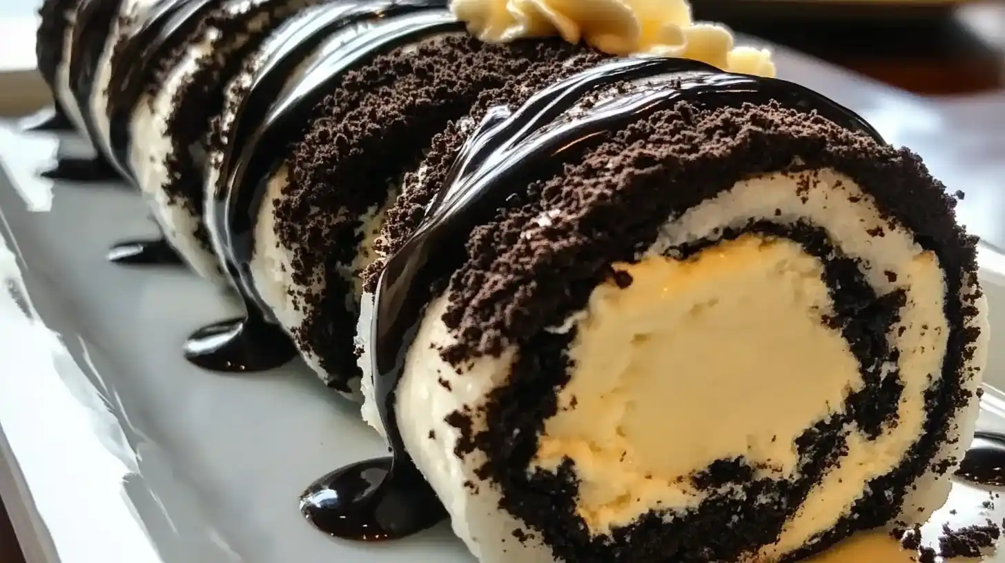 Oreo Cream Cheese Cheesecake Sushi Roll