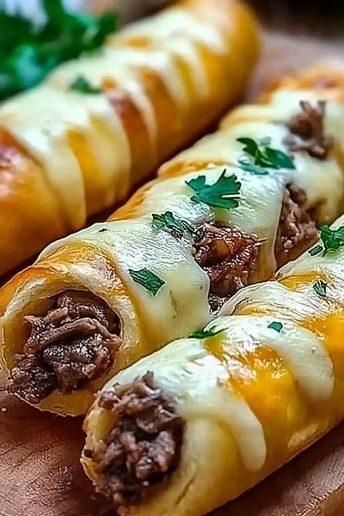 Philly Cheesesteak Stuffed Cheesy Breadsticks