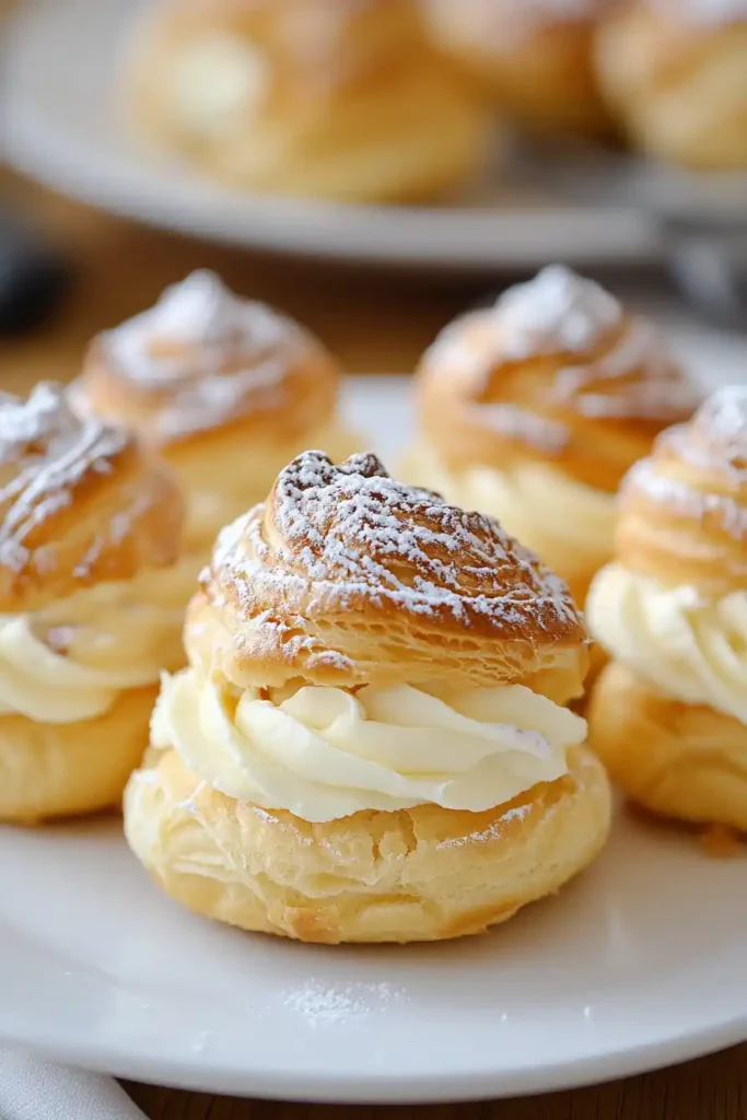Special Italian Cream Puffs with Custard Filling
