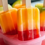 Tequila Sunrise Boozy Popsicles