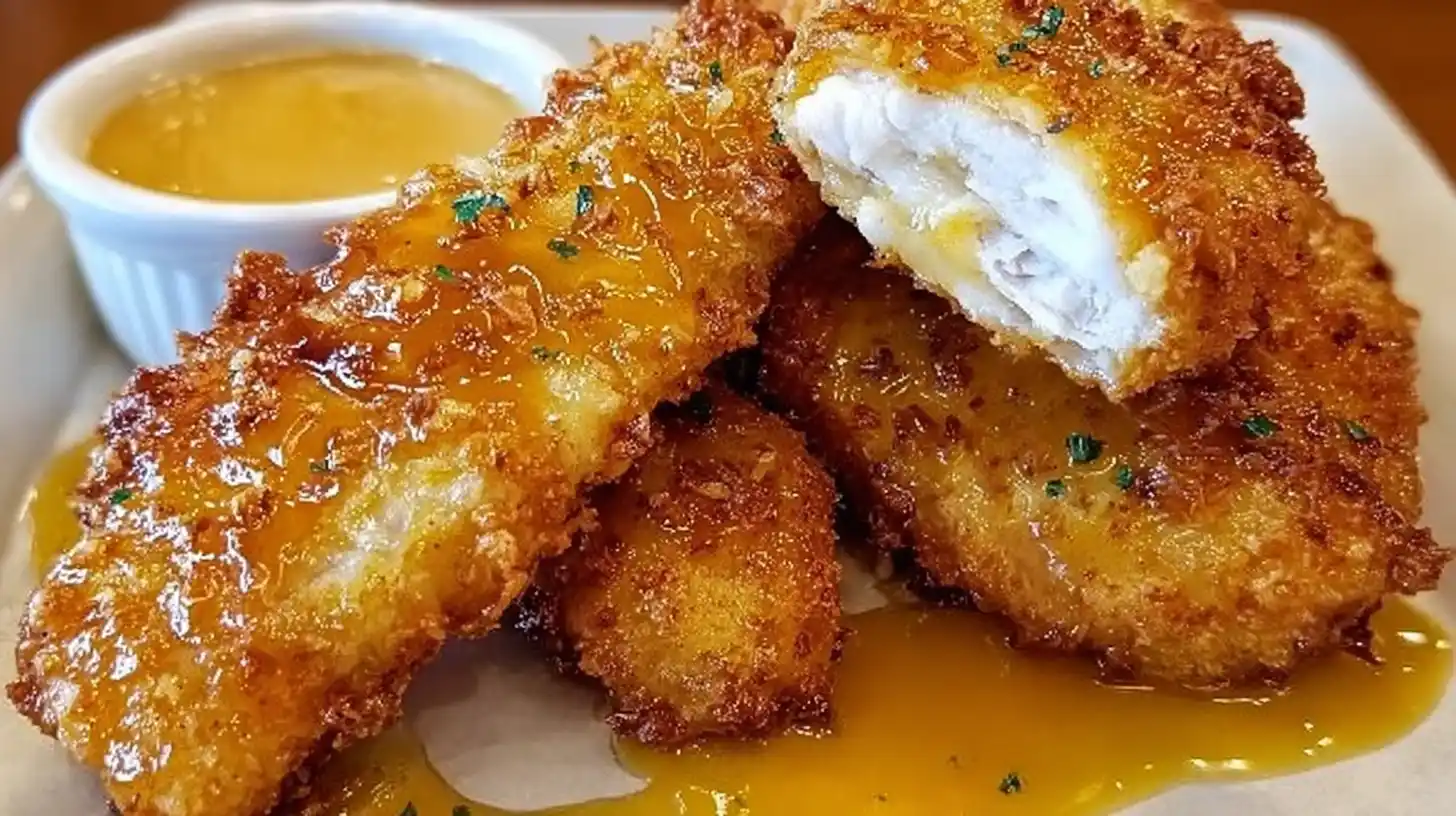 Air Fryer Honey Butter Garlic Chicken Tenders