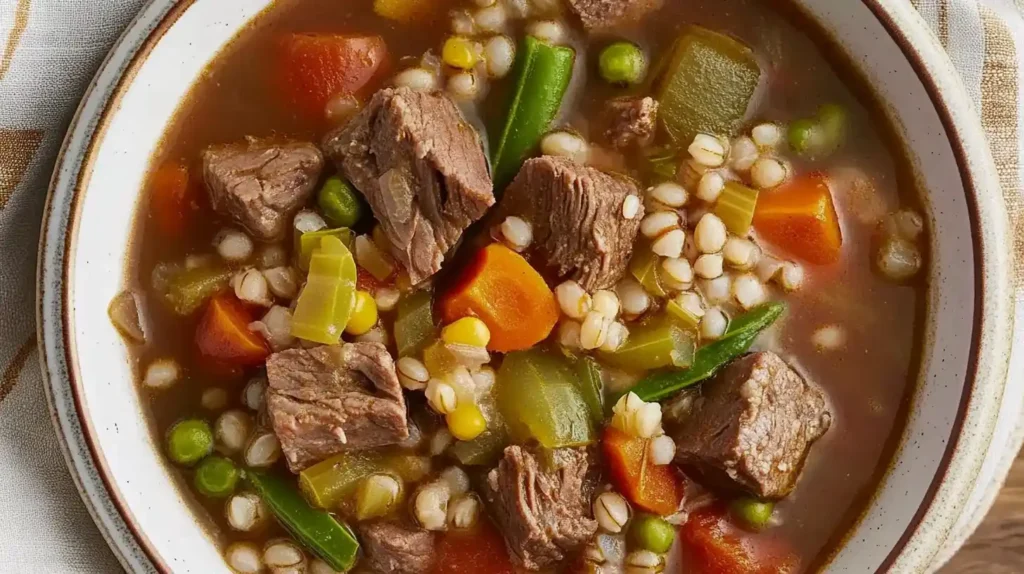 Beef & Barley Vegetable Soup