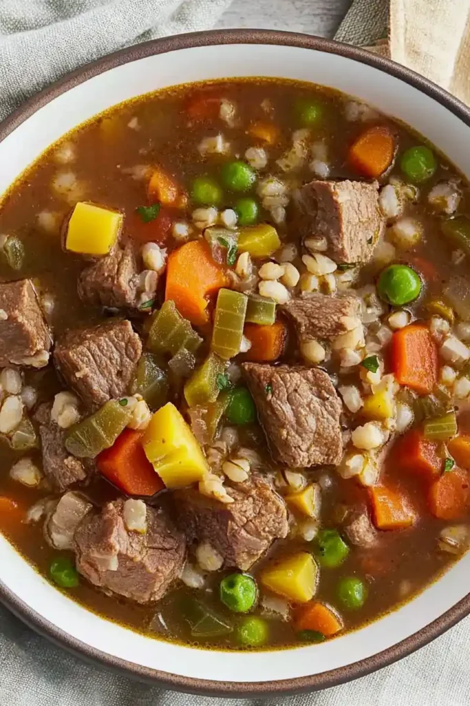 Beef & Barley Vegetable Soup