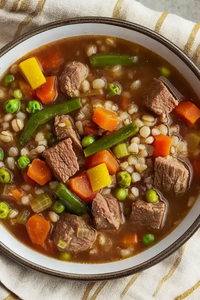 Beef & Barley Vegetable Soup