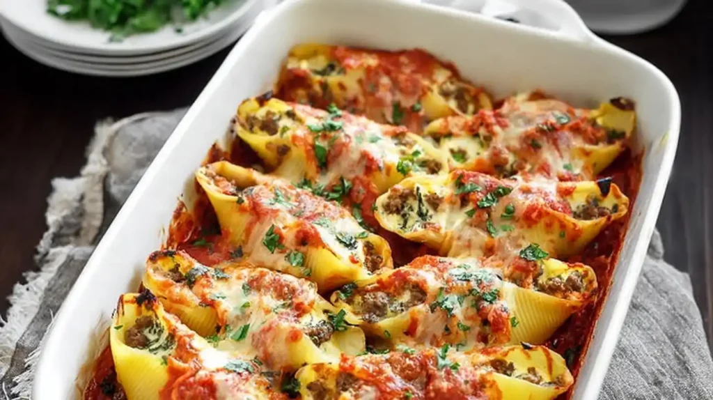 Beef Stuffed Shells Ricotta