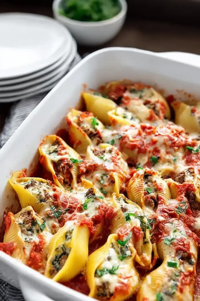 Beef Stuffed Shells Ricotta