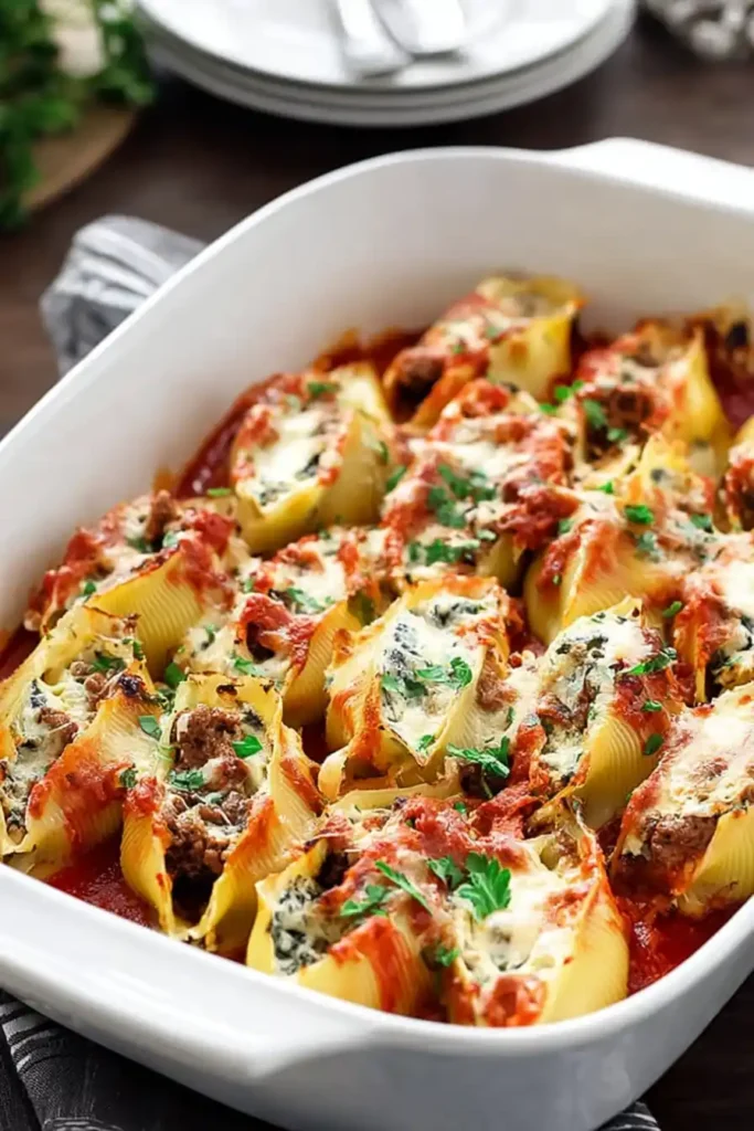 Beef Stuffed Shells Ricotta