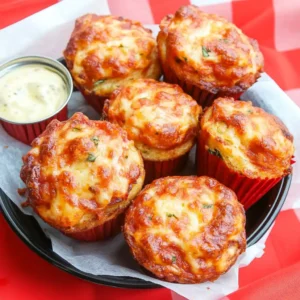 Cheesy Pizza Muffins