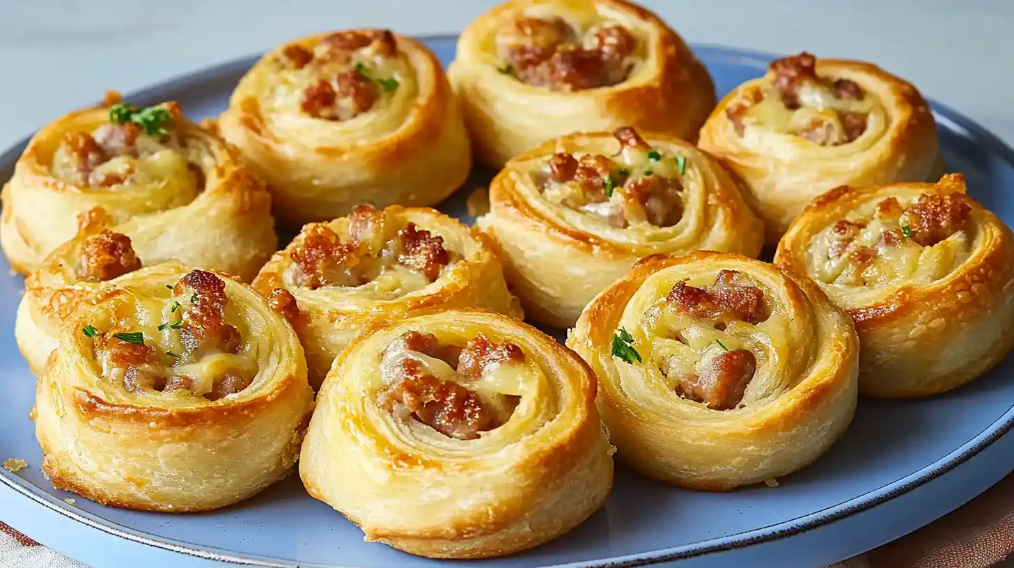 Cheesy Sausage Pinwheels