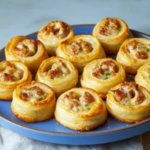 Cheesy Sausage Pinwheels
