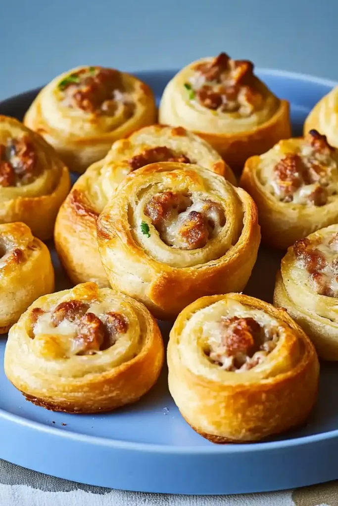 Cheesy Sausage Pinwheels