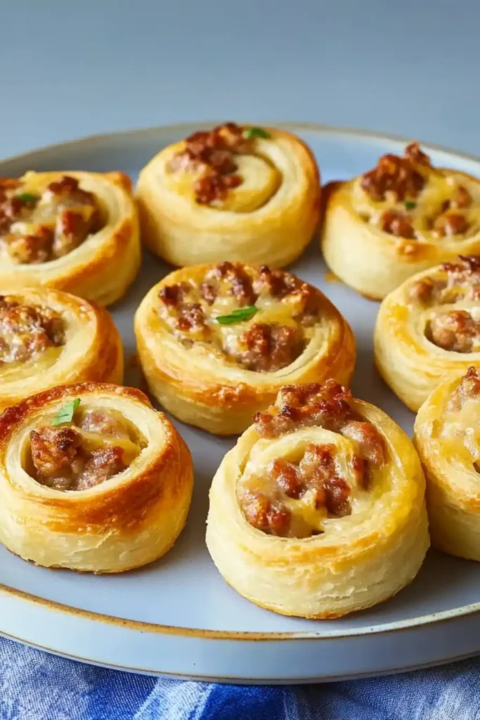 Cheesy Sausage Pinwheels