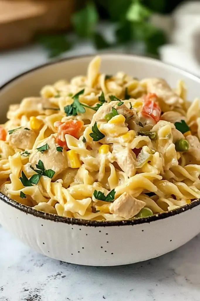 Chicken Pot Pie Pasta