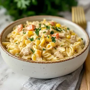 Chicken Pot Pie Pasta