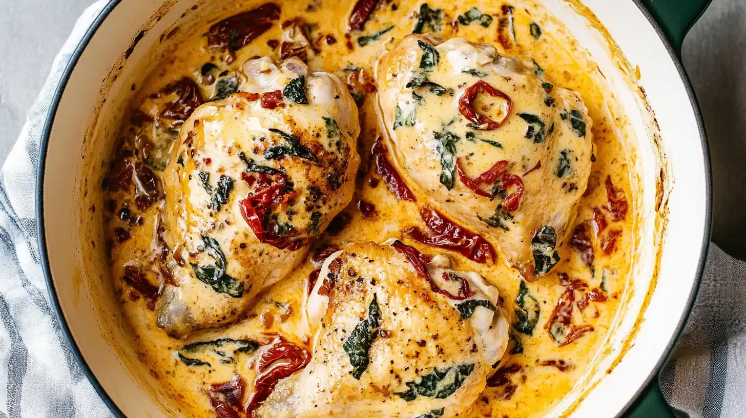 Creamy Tuscan Chicken Thighs