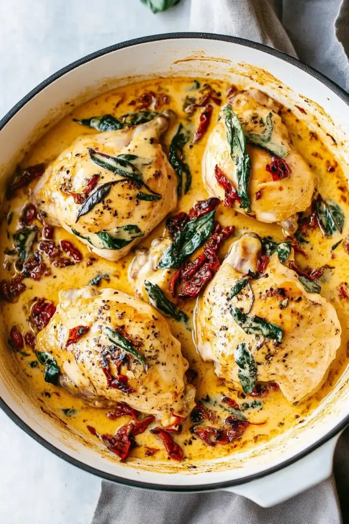 Creamy Tuscan Chicken Thighs