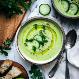 Cucumber Avocado Gazpacho