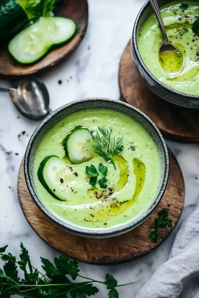 Cucumber Avocado Gazpacho