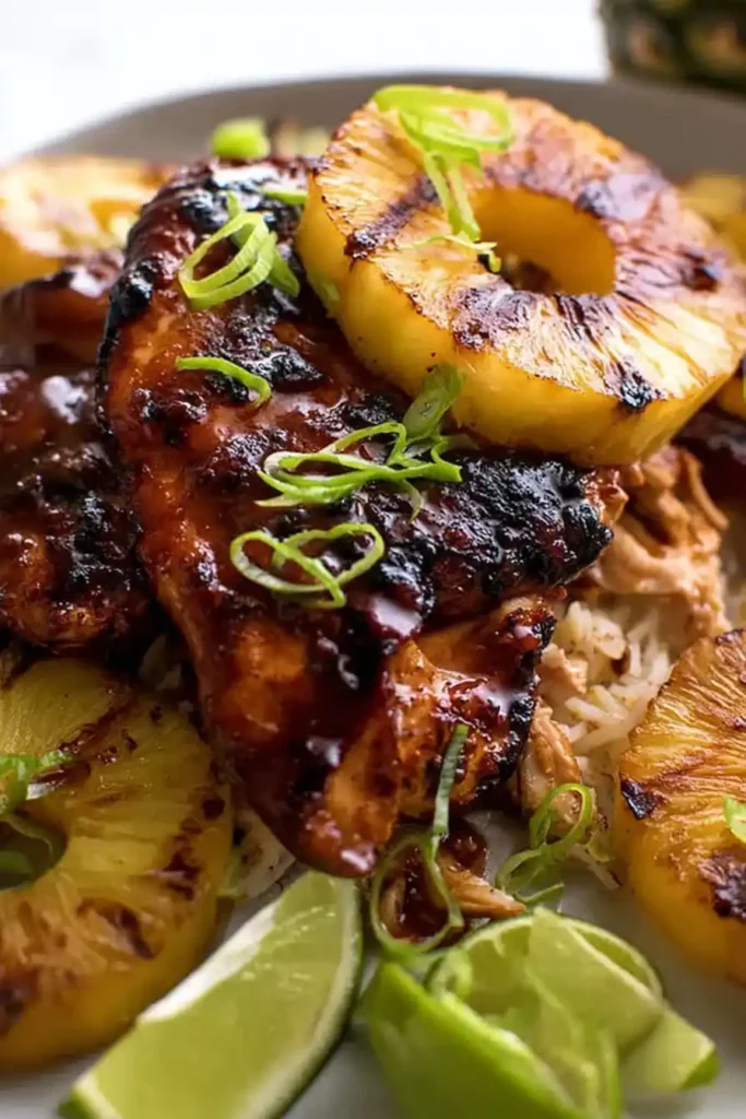 Hawaiian Huli Huli Chicken Stack