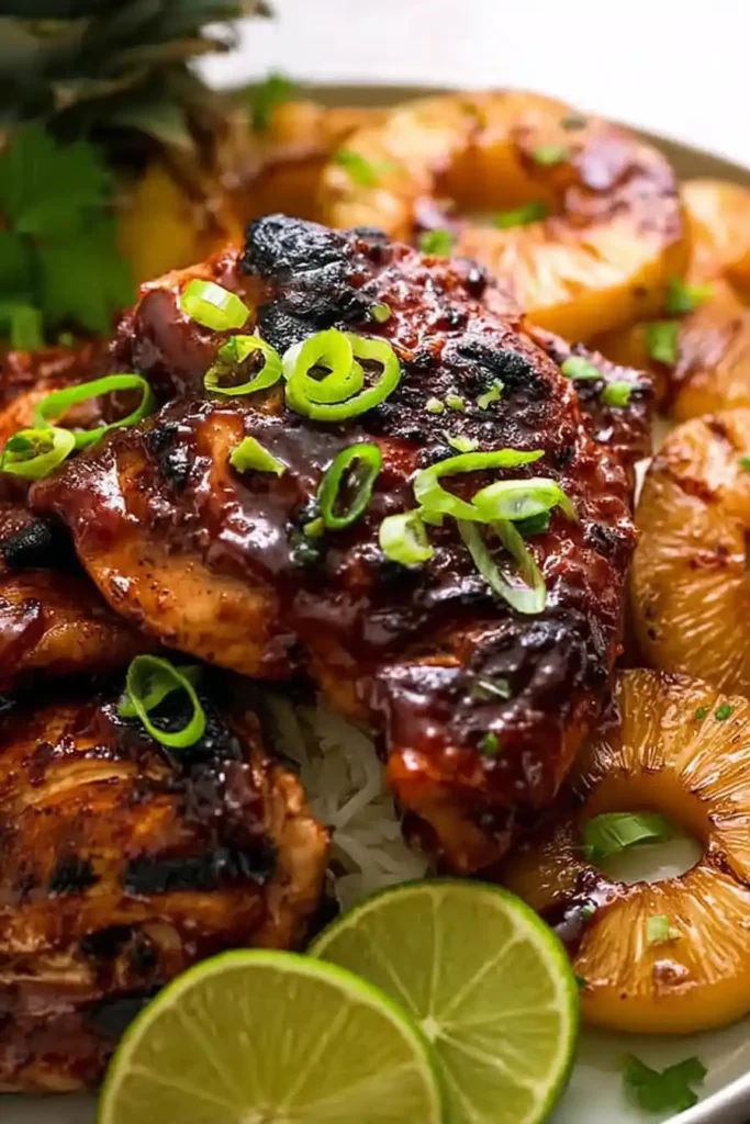 Hawaiian Huli Huli Chicken Stack