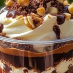 Loaded brownie cheesecake dessert cups