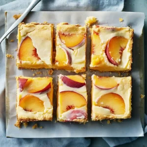 Peach Cream Pie Bars