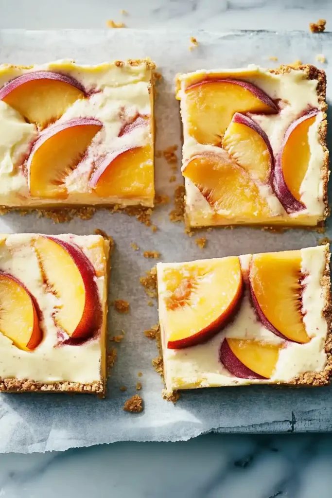 Peach Cream Pie Bars