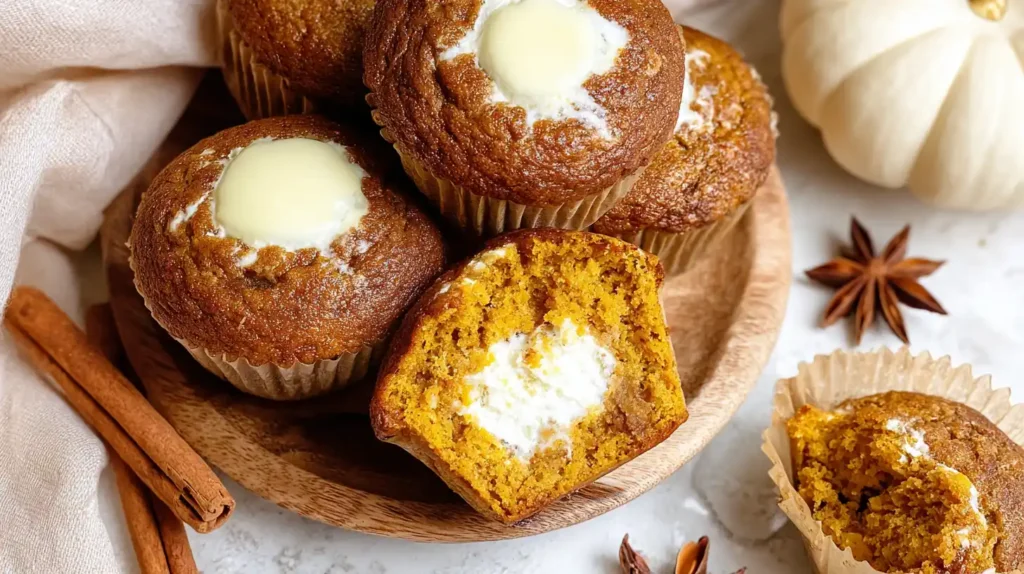 Pumpkin Cream Cheese Muffins