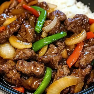 Sizzling Chinese Pepper Steak with Onions