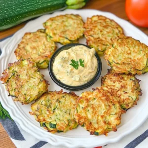 Zucchini Fritters with Garlic Aioli