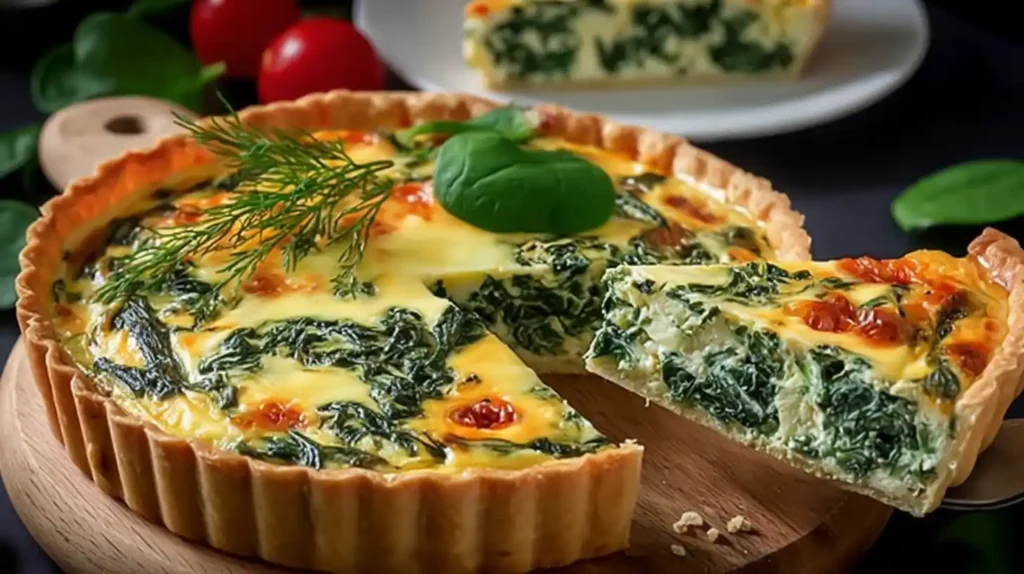 Ricotta Spinach Quiche Delight