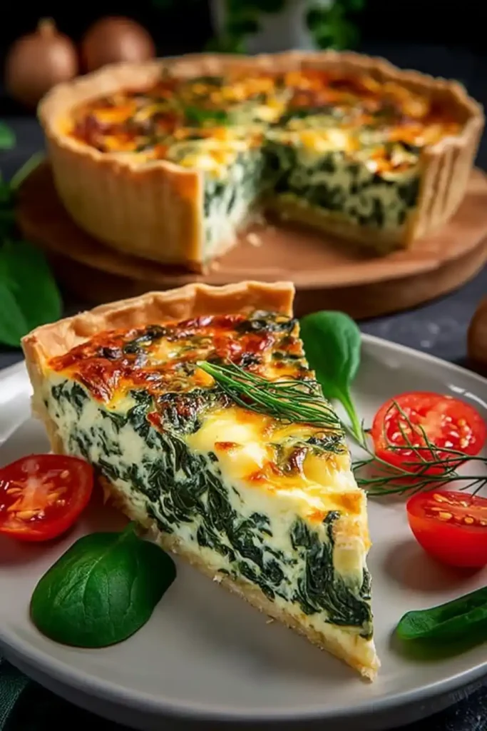 Ricotta Spinach Quiche Delight