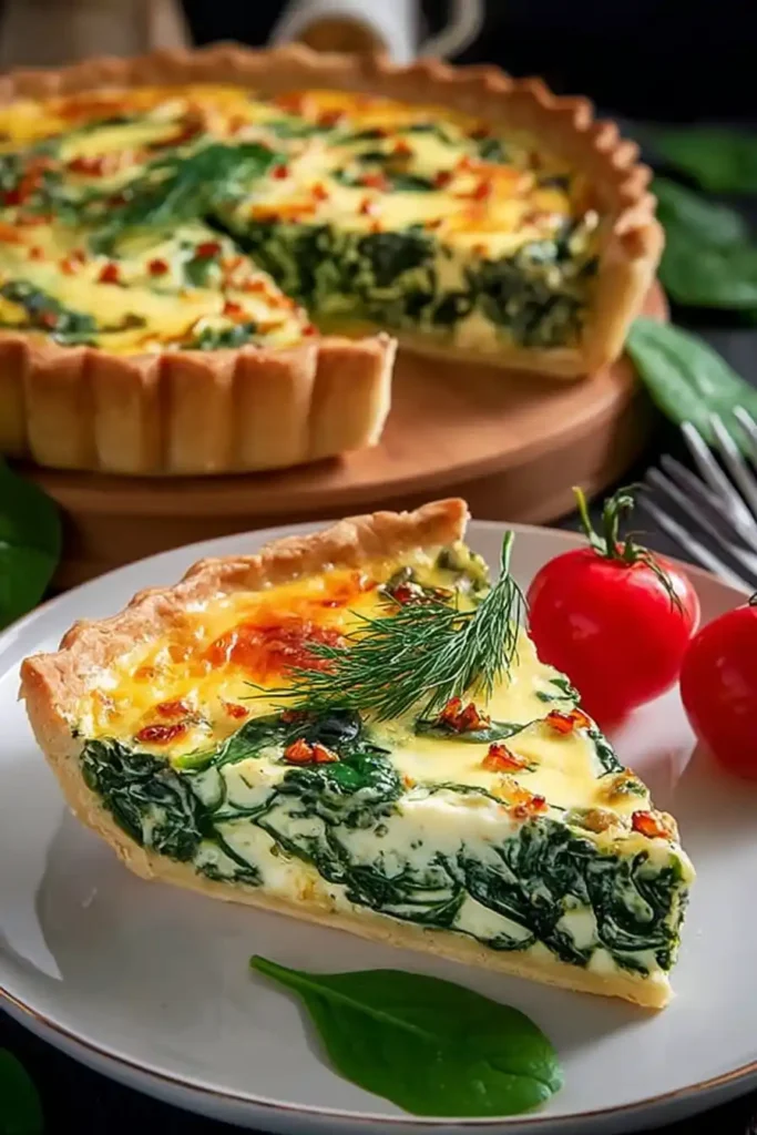 Ricotta Spinach Quiche Delight