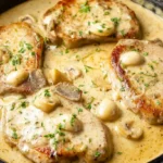 Creamy Garlic Pork Chops