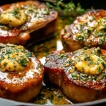 Garlic Butter Pan Seared Pork Chops