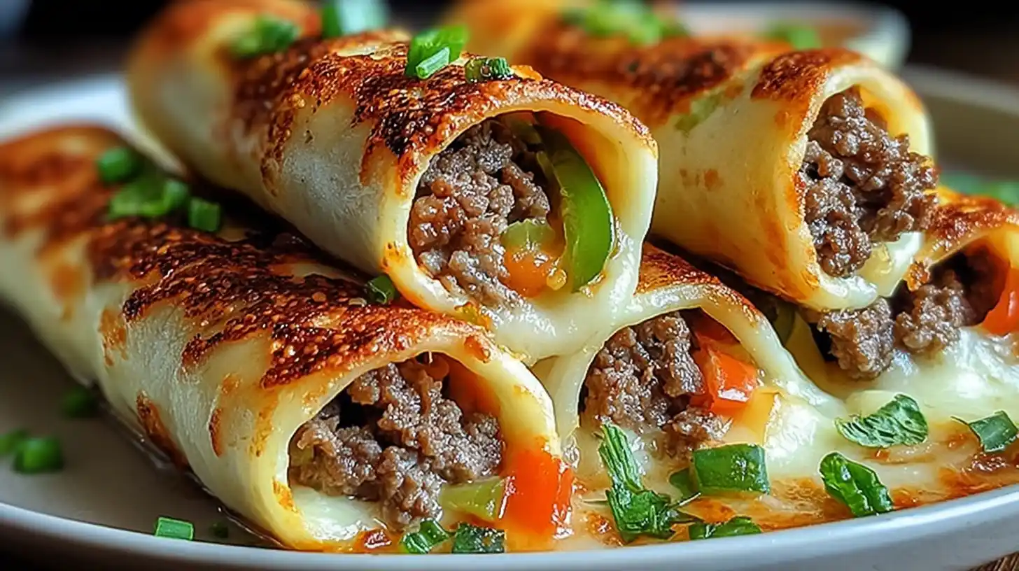 Keto Philly Cheesesteak Roll-Ups