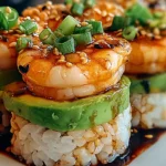 SPICY SHRIMP SUSHI STACKS
