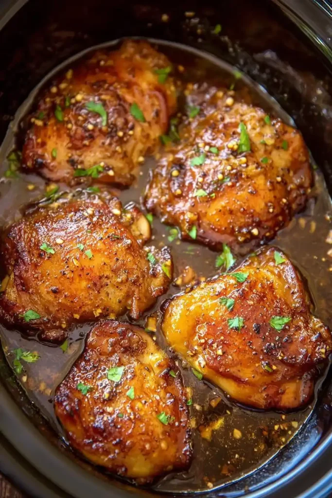 Slow Cooker Brown Sugar Garlic Chicken Recipe
