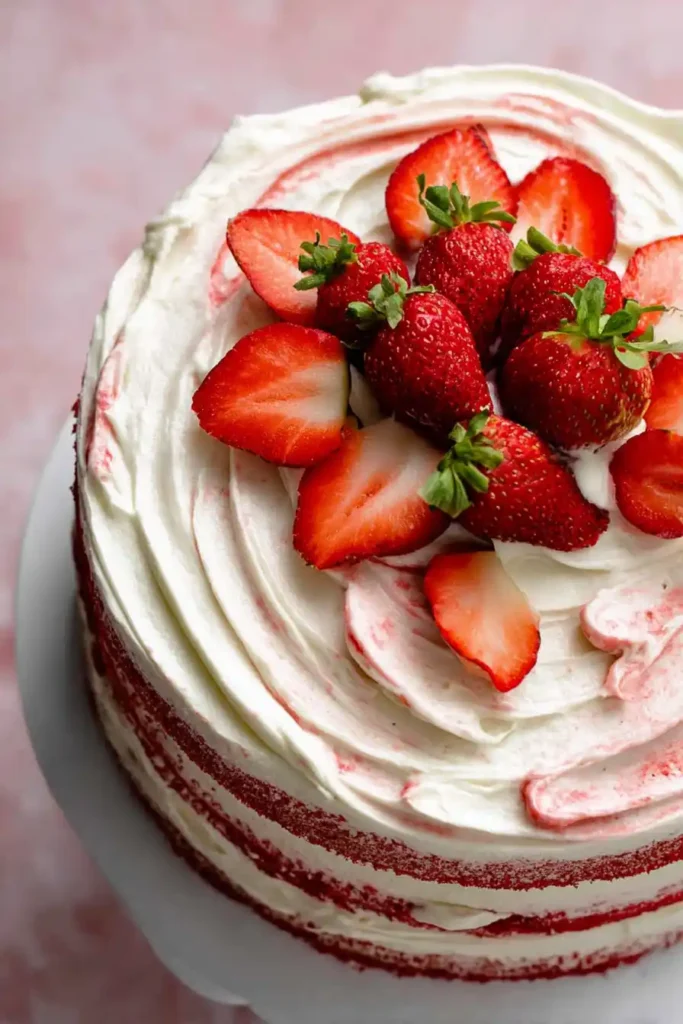Strawberry Shortcake Layer Cake (Sponge Cake)