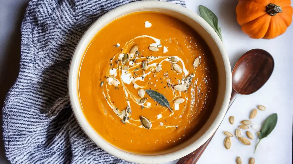 pumpkin and sweet potato soup