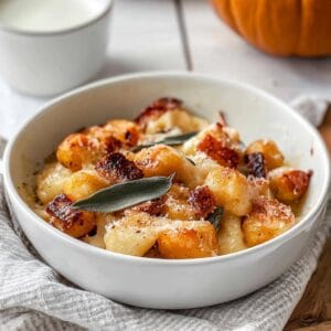 Air Fryer Pumpkin Gnocchi Bake