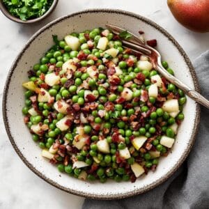 Thanksgiving Peas (with Pear and Pancetta)