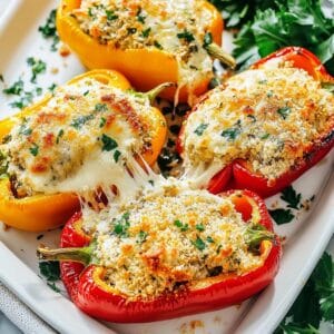 Tuscan Ricotta Stuffed Peppers